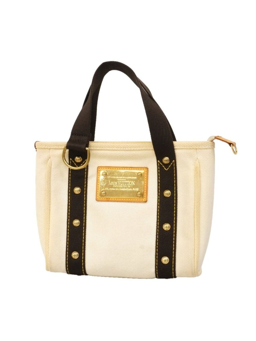 Louis Vuitton Handbag Antigua Cabas PM Ecru